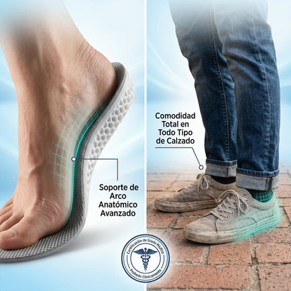 OrthoStep 4D™ Plantilla Ortopédica Alivio Fascitis Plantar