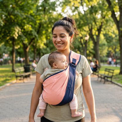 BabyHug™ – Porta Bebé Ergonómico Ajustable Transpirable | Brazos Libres y Cero Dolor de Espalda